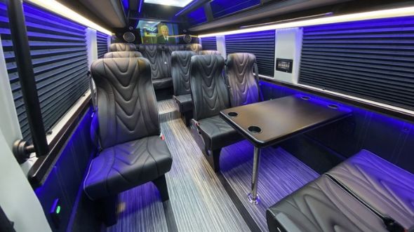 18 passenger sprinter van interior independence